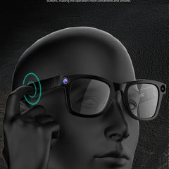 4K 800W pixel Smart AI Glasses Shooting Camera Photo Video Voice Assistant Call Translation Waterproof Bluetooth Glasses