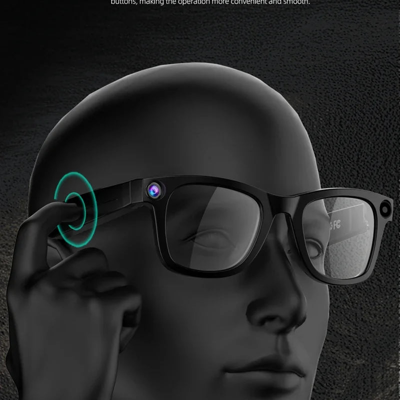 4K 800W pixel Smart AI Glasses Shooting Camera Photo Video Voice Assistant Call Translation Waterproof Bluetooth Glasses