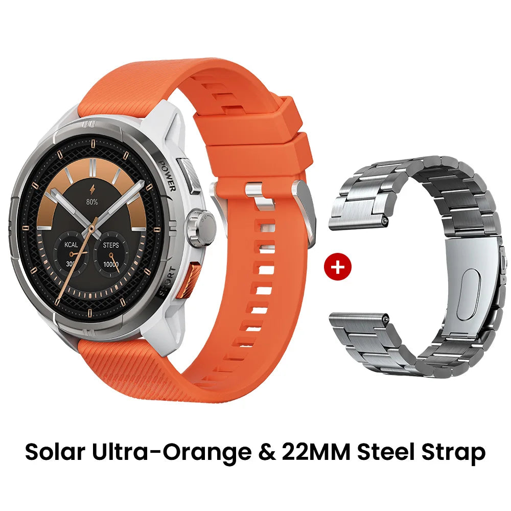 HAYLOU Solar Ultra GPS Smartwatch – 1.6” AMOLED, Bluetooth Calls, 5ATM