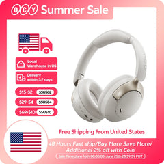 QCY H3 Pro ANC Wireless Headphones – 50dB Noise Canceling, Hi-Res Audio