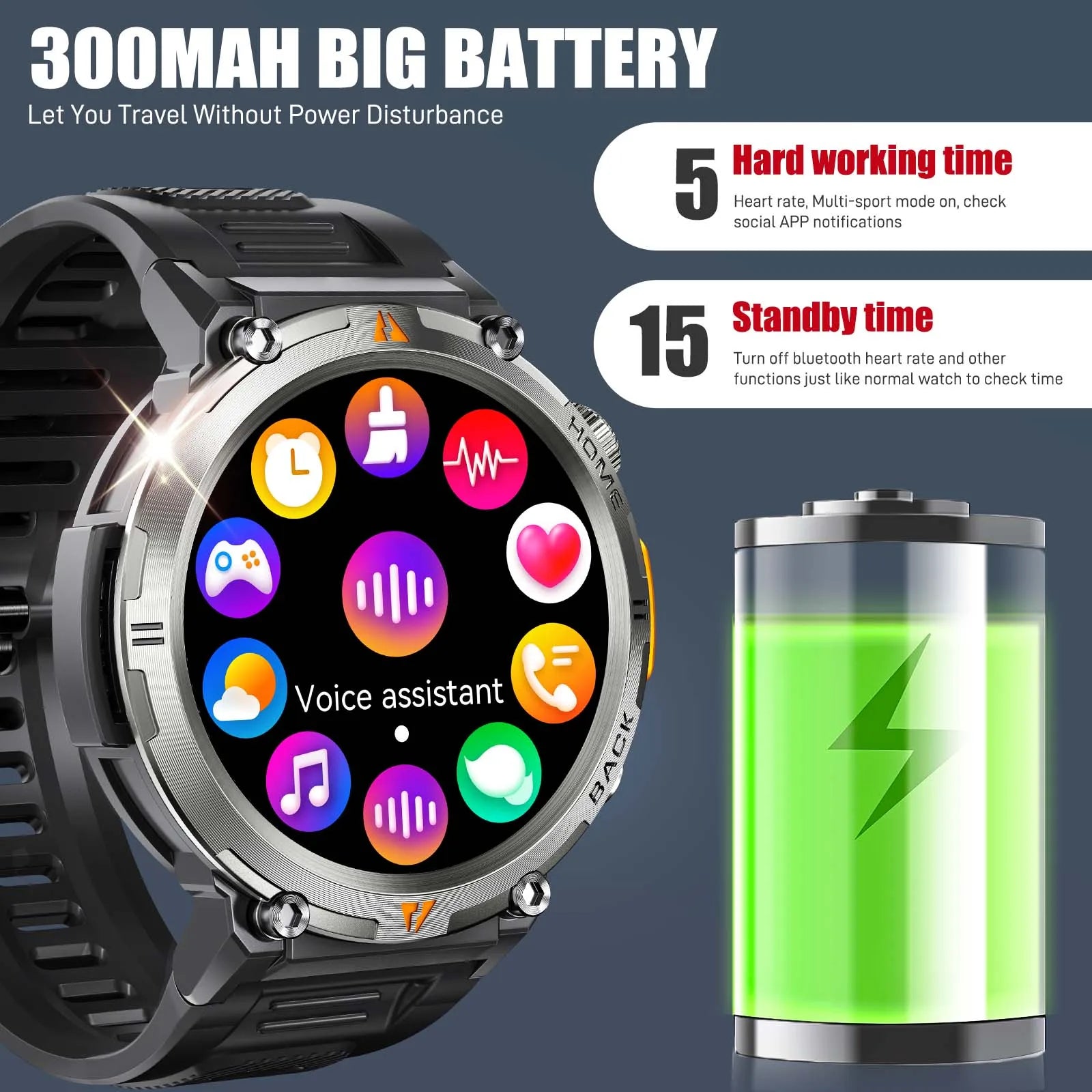 EIGIIS KE3 Bluetooth Call Smartwatch