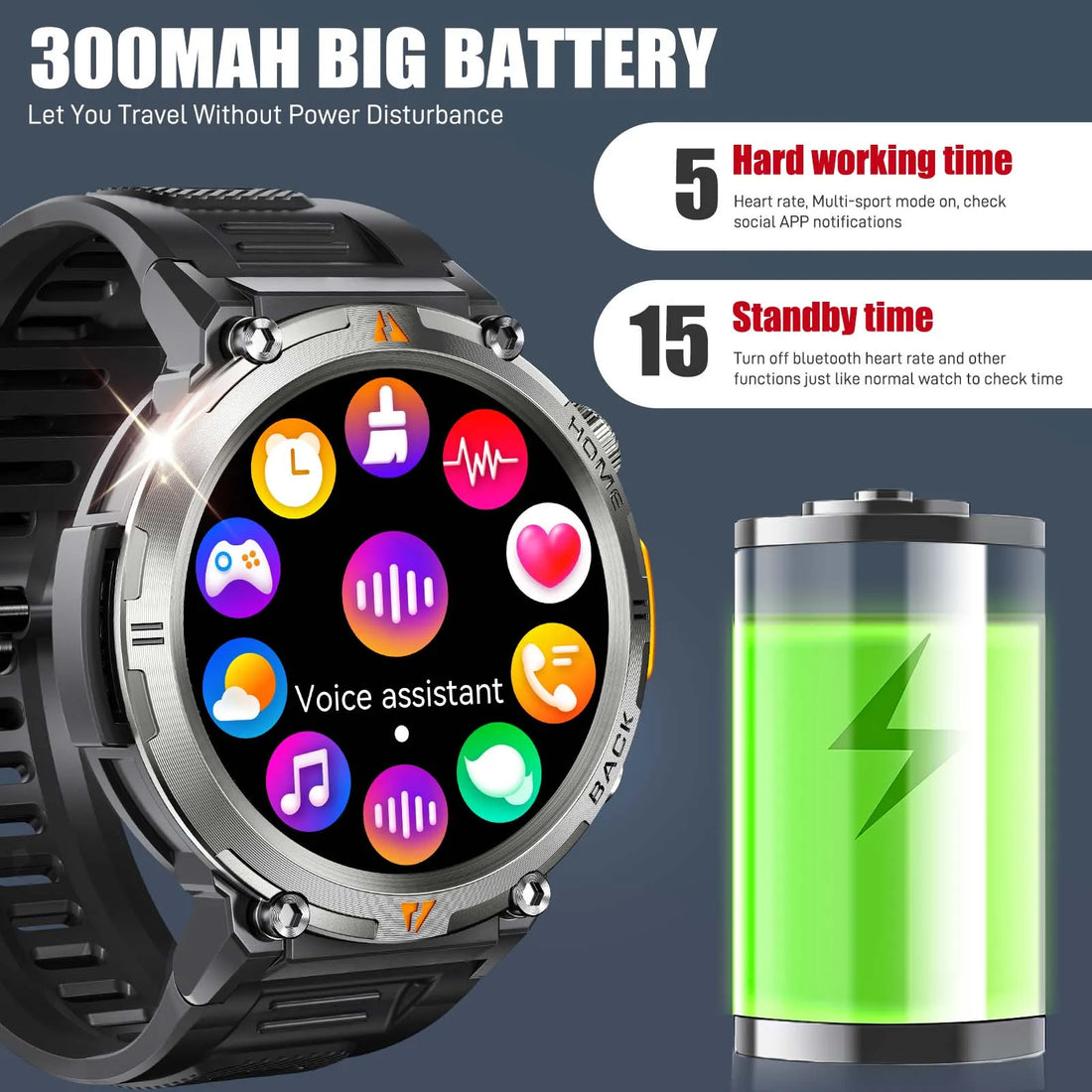 EIGIIS KE3 Bluetooth Call Smartwatch