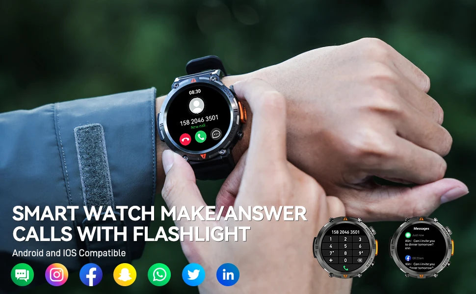 EIGIIS KE3 Bluetooth Call Smartwatch
