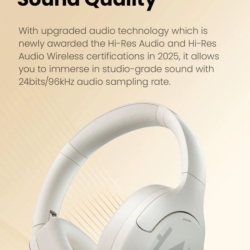 HAYLOU S30 Wireless Bluetooth 5.4 Headphones with ANC & 80H Playtime