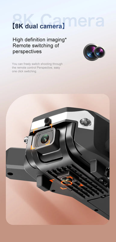 Upgrade S6 Pro 5G Drone – HD Dual Cameras & Obstacle Avoidance Quadcopter
