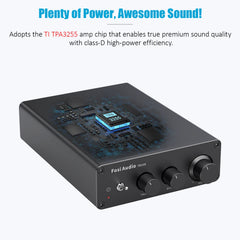 Fosi Audio 300Wx2 HiFi Class D Stereo Amplifier – TPA3255, Treble & Bass