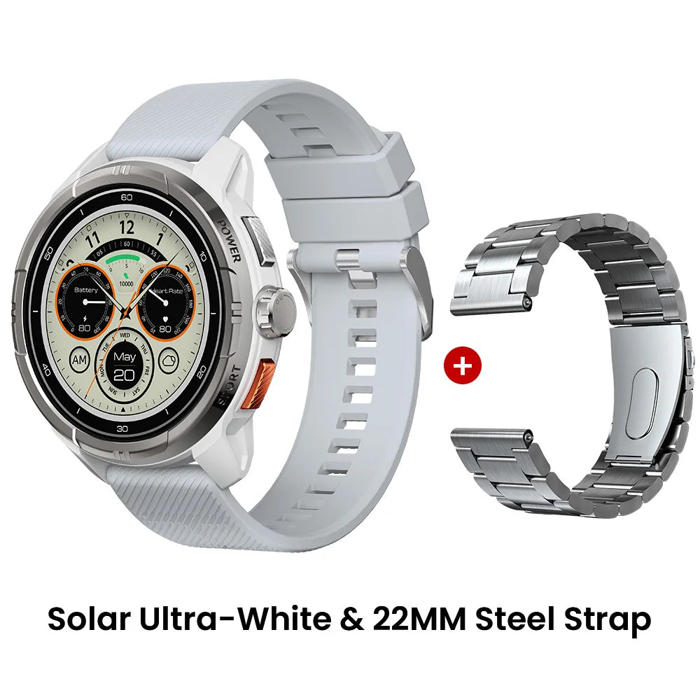 HAYLOU Solar Ultra GPS Smartwatch – 1.6” AMOLED, Bluetooth Calls, 5ATM