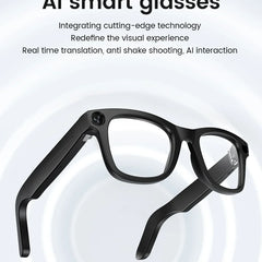 KUMI Meta V1 Smart Glasses Polarized Sunglasses Bluetooth glasses IPX4 Waterproof Open Ear Headphones AI Voice Assistant
