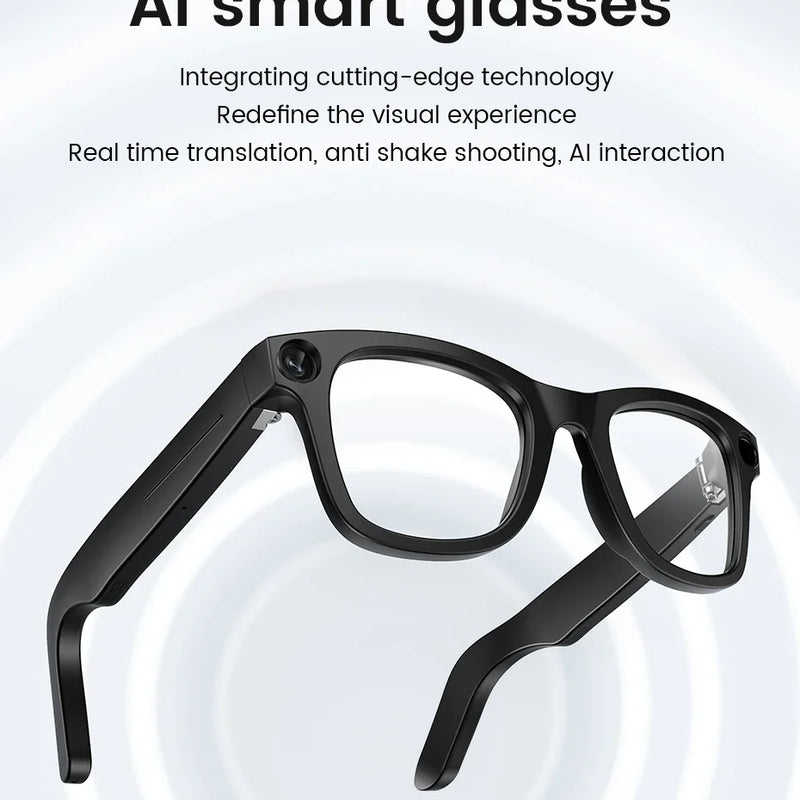 KUMI Meta V1 Smart Glasses Polarized Sunglasses Bluetooth glasses IPX4 Waterproof Open Ear Headphones AI Voice Assistant