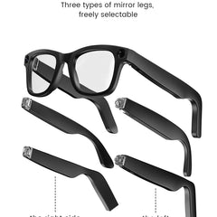 KUMI Meta V1 Smart Glasses Polarized Sunglasses Bluetooth glasses IPX4 Waterproof Open Ear Headphones AI Voice Assistant