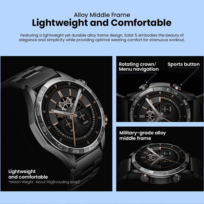 HAYLOU Solar 5 Voice Calling Smartwatch – 1.58