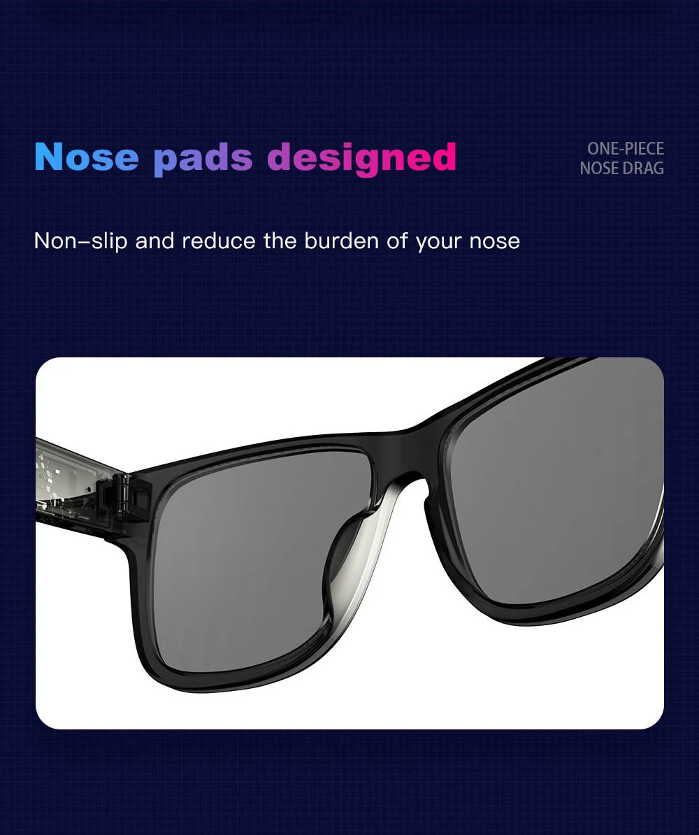 KUMI Meta V1 Smart Bluetooth Sunglasses with AI & Open-Ear Audio