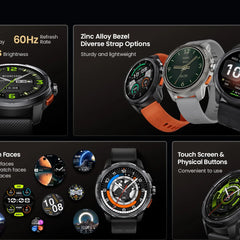 HAYLOU Solar Ultra GPS Smartwatch – 1.6” AMOLED, Bluetooth Calls, 5ATM
