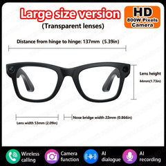 KUMI Meta V1 Smart Glasses Polarized Sunglasses Bluetooth glasses IPX4 Waterproof Open Ear Headphones AI Voice Assistant