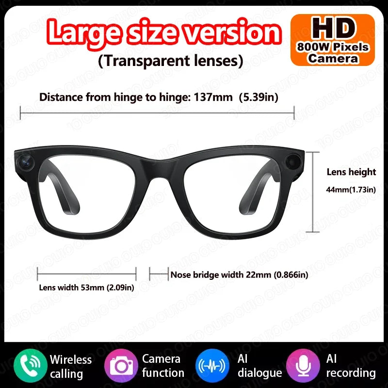 KUMI AI Smart Glasses – Polarized Bluetooth Sunglasses