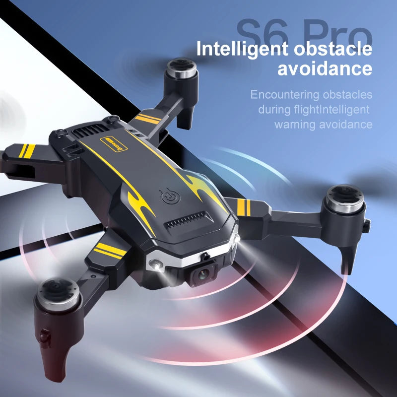 Upgrade S6 Pro 5G Drone – HD Dual Cameras & Obstacle Avoidance Quadcopter