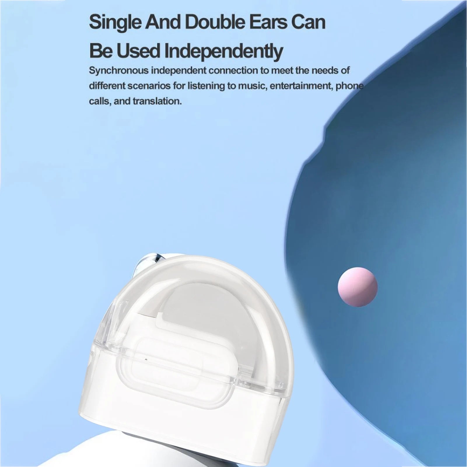 Language Translator Earbuds – 0.2s Fast Translation, 144 Languages, Bluetooth 5.3