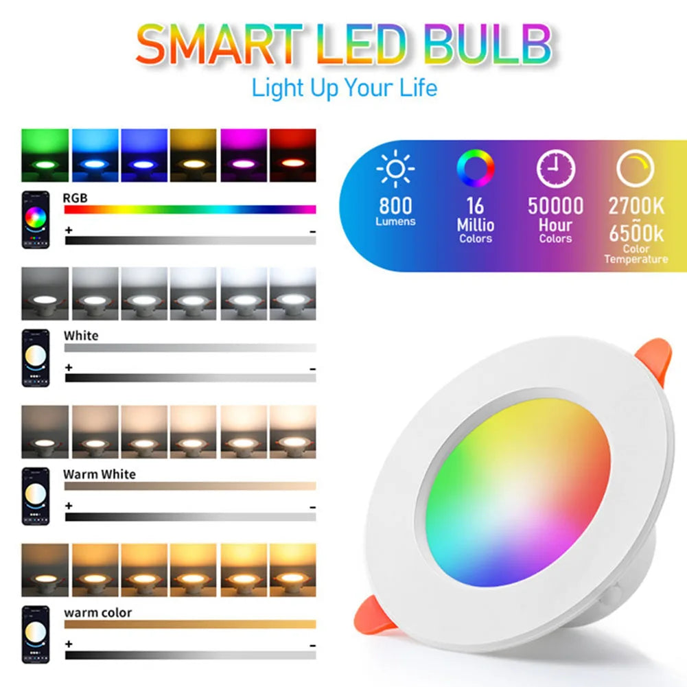10W Bluetooth RGB Smart LED Downlight