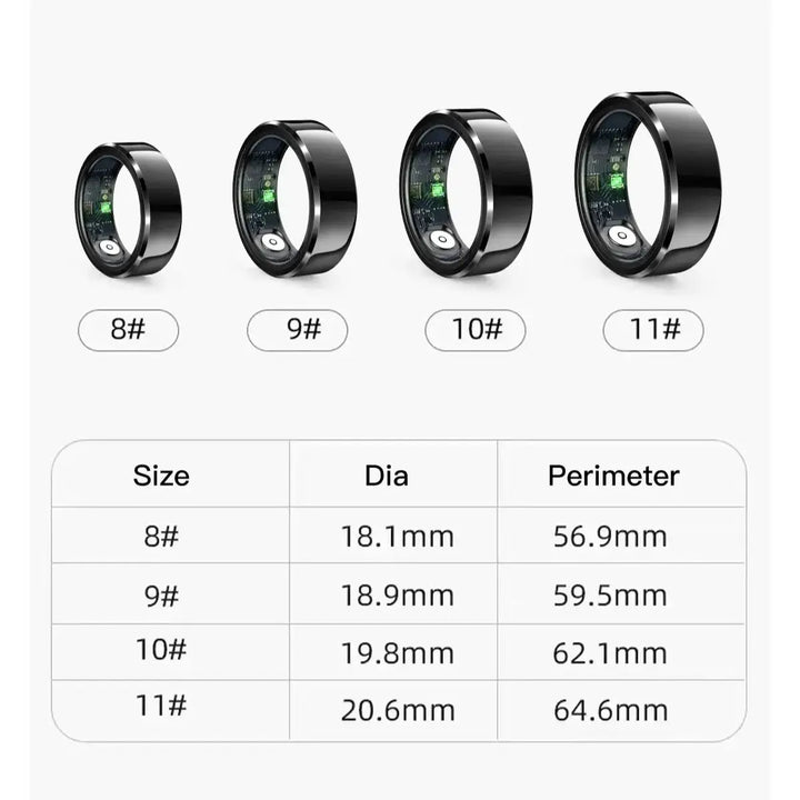 R6Pro Smart Ring for Men and Women – Advanced Health and Fitness Tracker