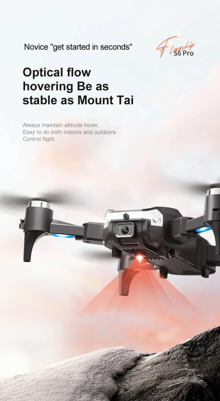 Upgrade S6 Pro 5G Drone – HD Dual Cameras & Obstacle Avoidance Quadcopter