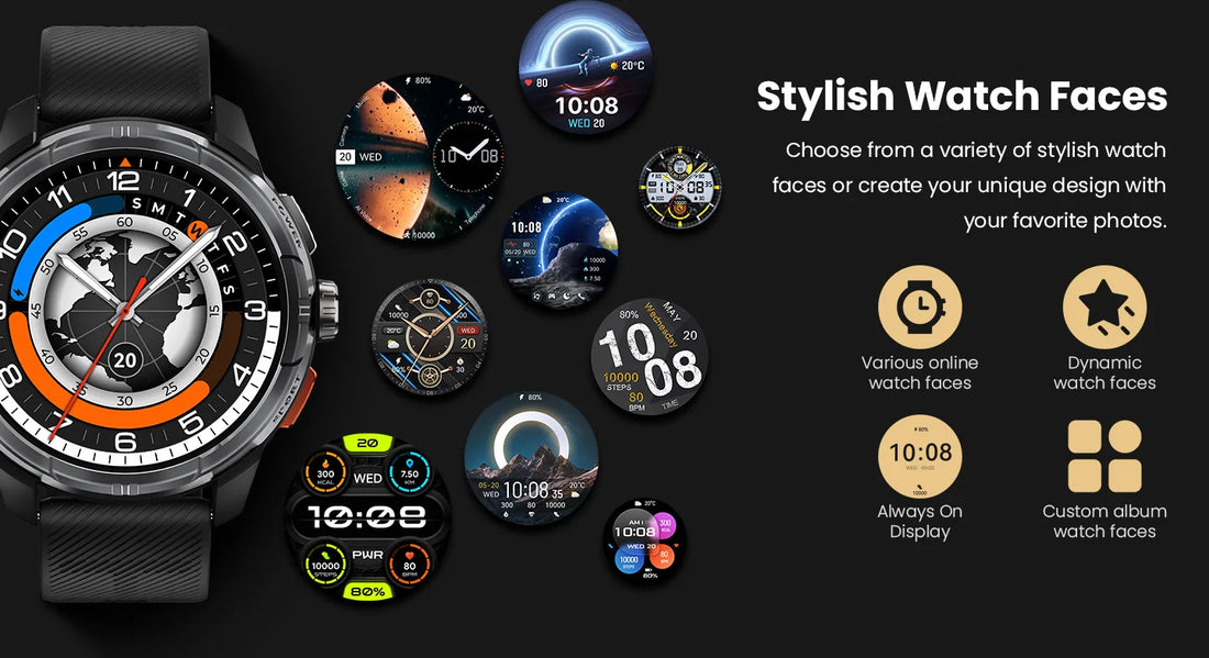 HAYLOU Solar Ultra GPS Smartwatch – 1.6” AMOLED, Bluetooth Calls, 5ATM