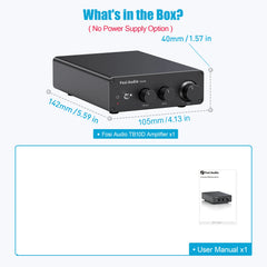 Fosi Audio 300Wx2 HiFi Class D Stereo Amplifier – TPA3255, Treble & Bass