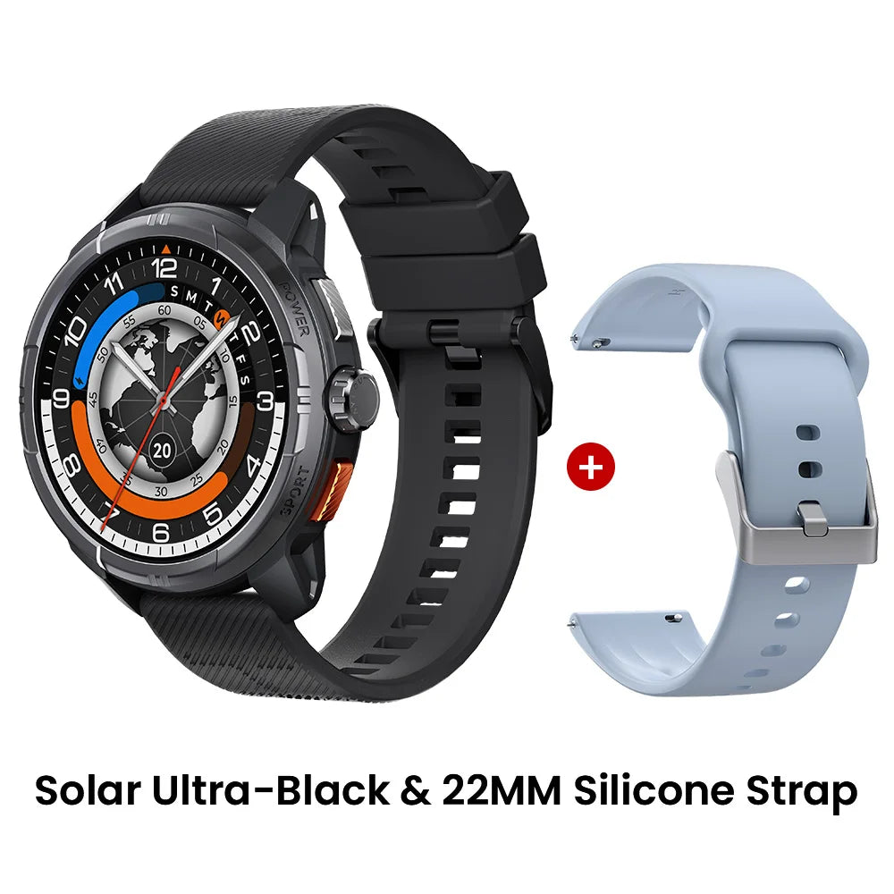 HAYLOU Solar Ultra GPS Smartwatch – 1.6” AMOLED, Bluetooth Calls, 5ATM