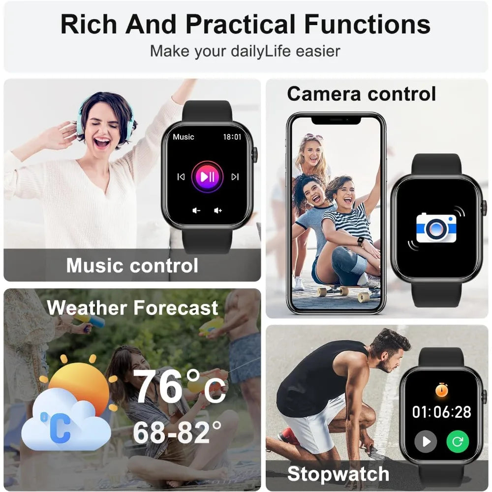 Unisex Waterproof Fitness Smartwatch