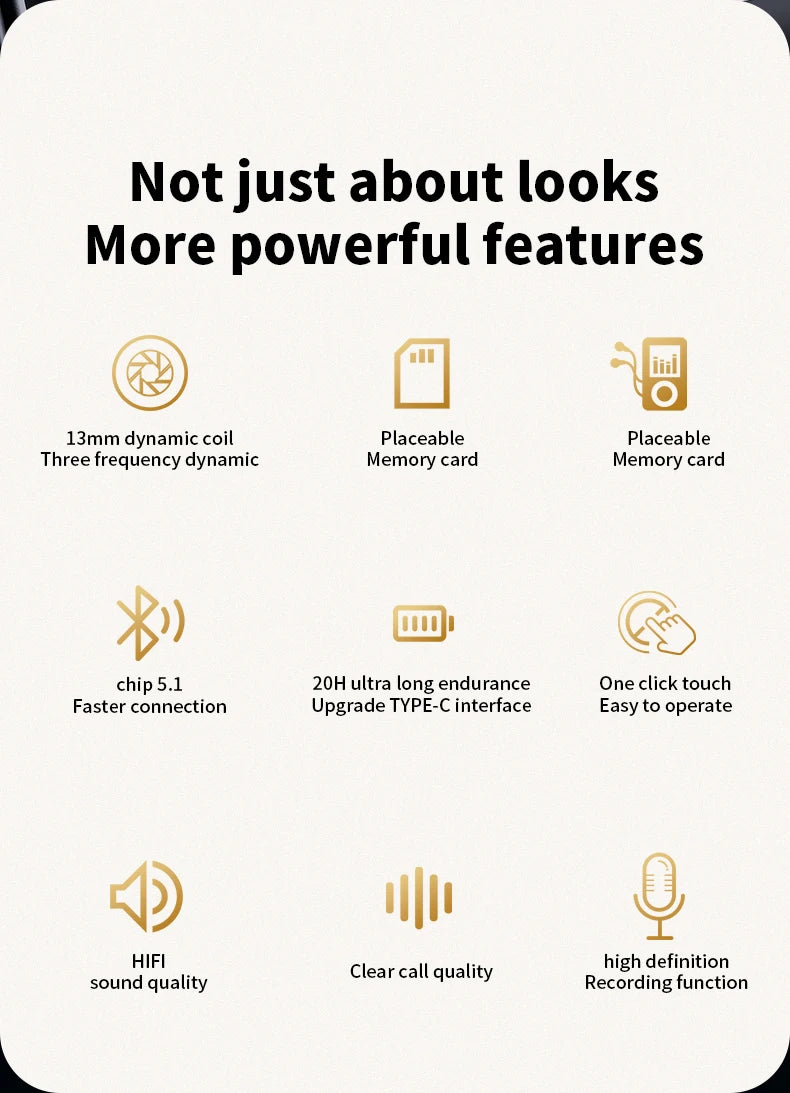 MZYMI S11 ANC True Wireless Earbuds – Bluetooth 5.4, HiFi Sound