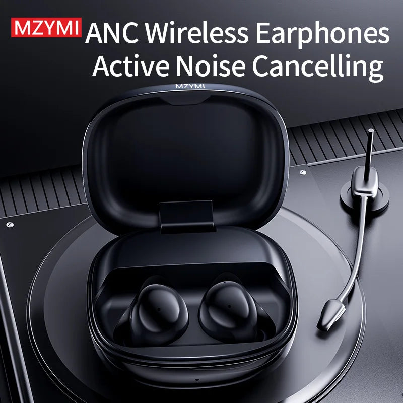 MZYMI S11 ANC True Wireless Earbuds – Bluetooth 5.4, HiFi Sound