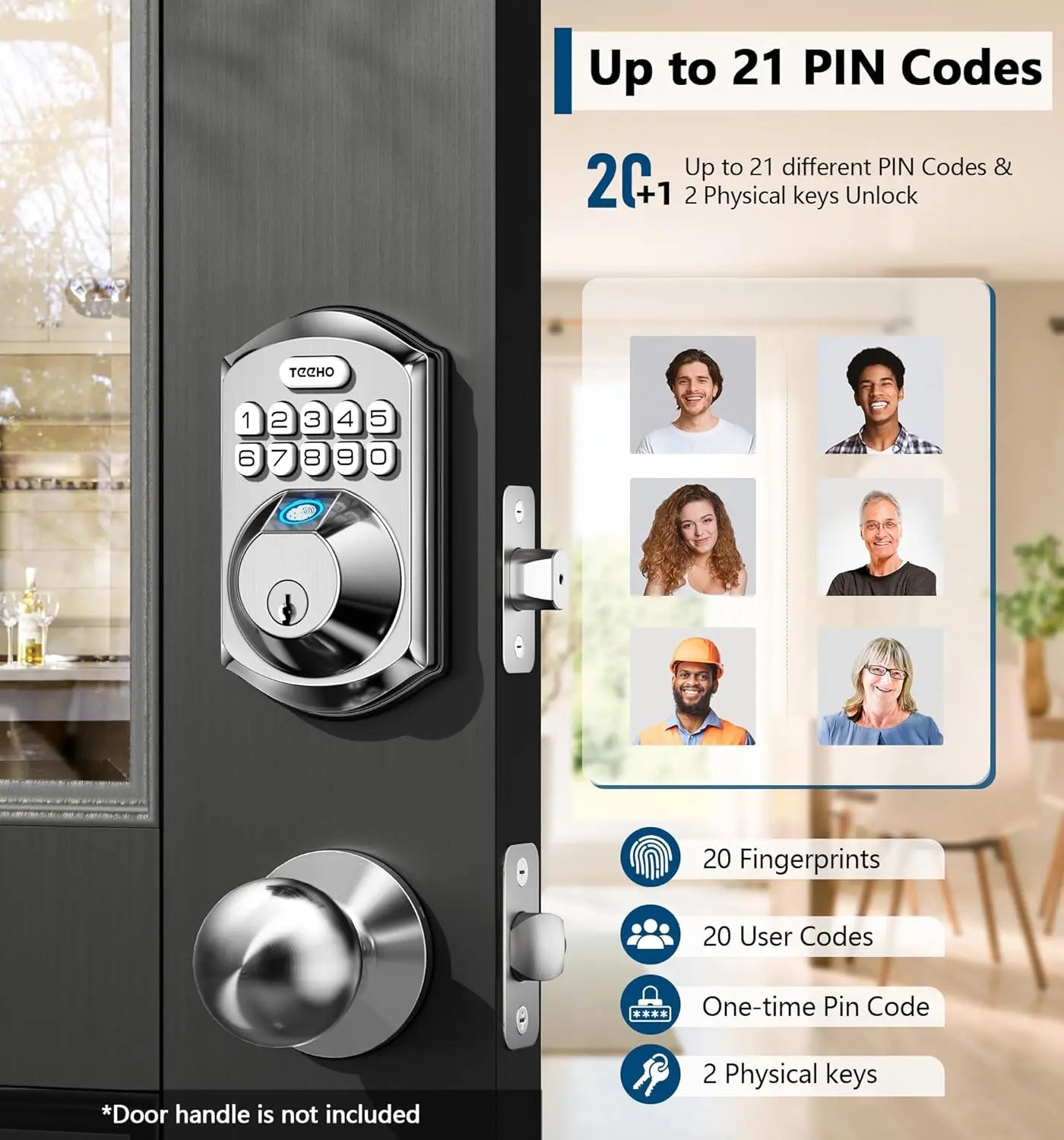 Fingerprint Keyless Electronic Door Lock