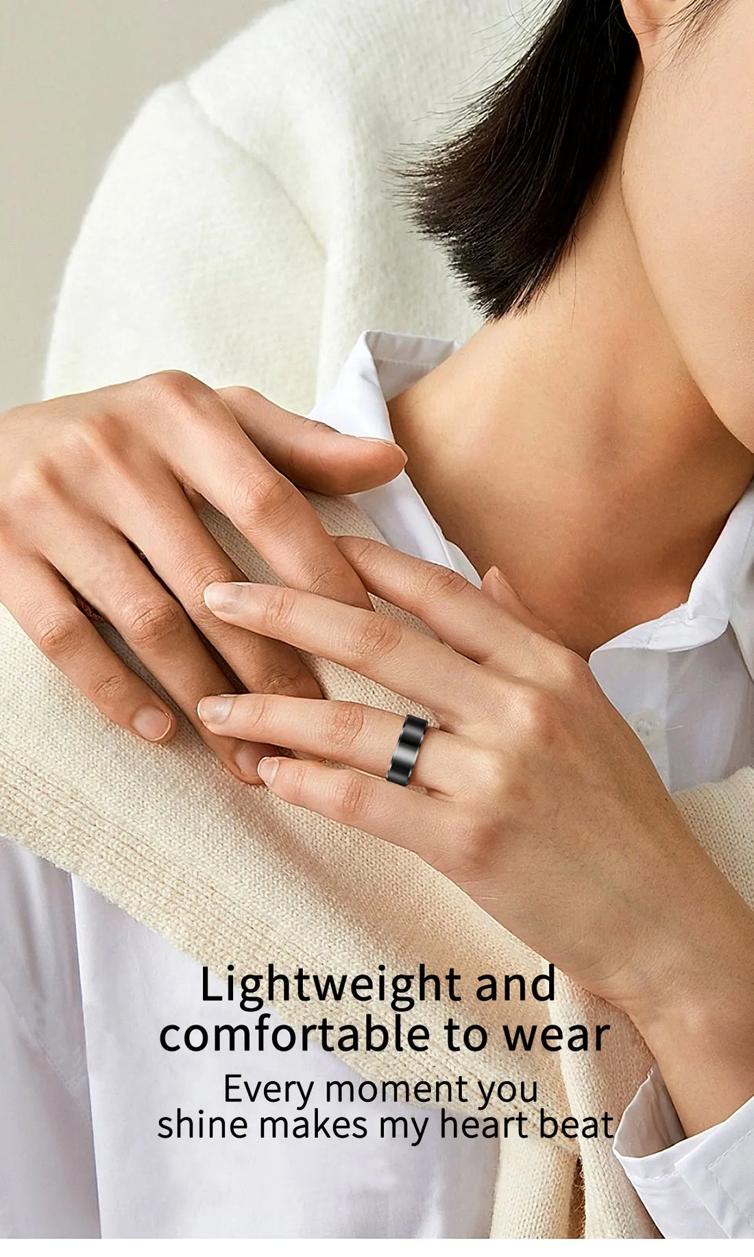 2025 R6Pro Smart Ring for Men and Women – Advanced Health and Fitness Tracker