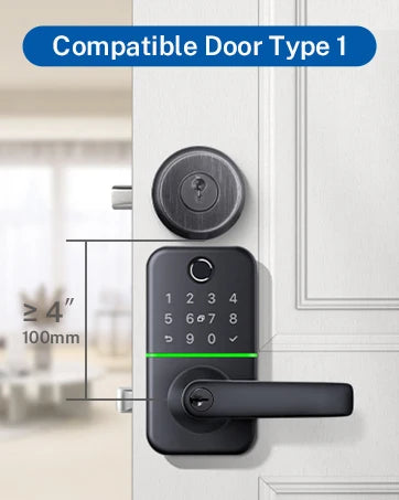 Smart Door Lock with Fingerprint Handle