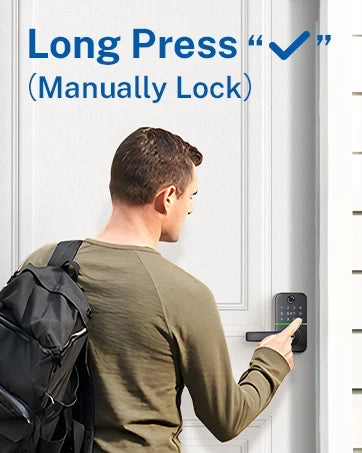 Smart Door Lock with Fingerprint Handle
