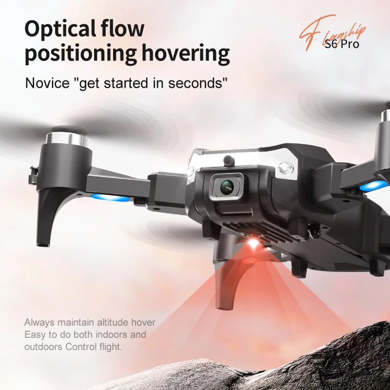 Upgrade S6 Pro 5G Drone – HD Dual Cameras & Obstacle Avoidance Quadcopter