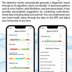 New ECG Monitor Smart Ring 2025 Heart Rate Blood Oxygen Health Monitoring Multi-sport Mode Temperature 3ATM Waterproof Smartring