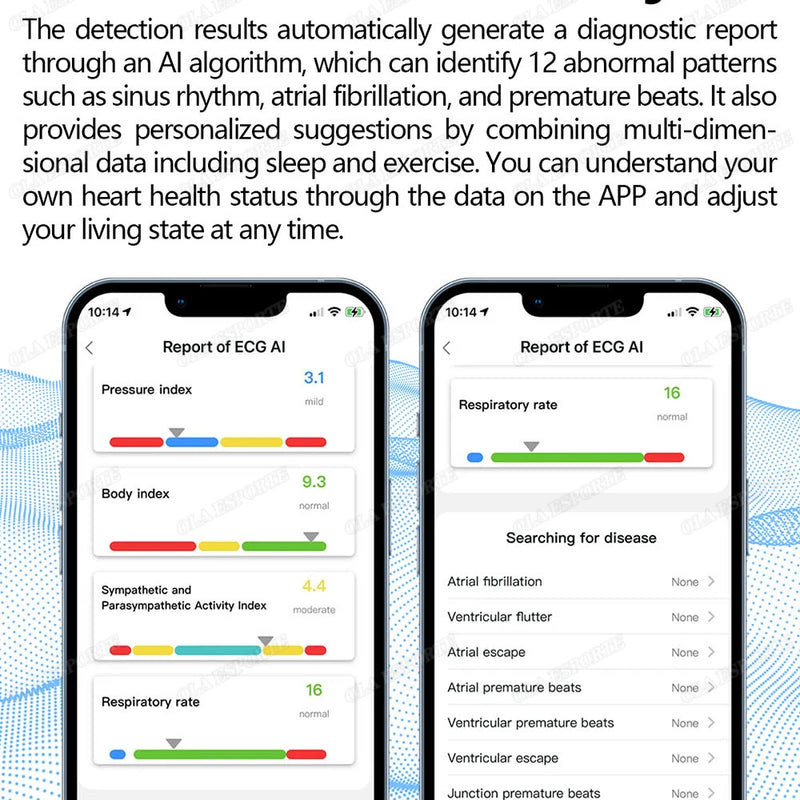 New ECG Monitor Smart Ring 2025 Heart Rate Blood Oxygen Health Monitoring Multi-sport Mode Temperature 3ATM Waterproof Smartring