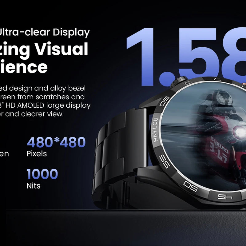 HAYLOU Solar 5 Voice Calling Smartwatch – 1.58