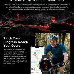 KOSPET TANK T3 Ultra GPS Smartwatch – Compass, Altimeter, Waterproof