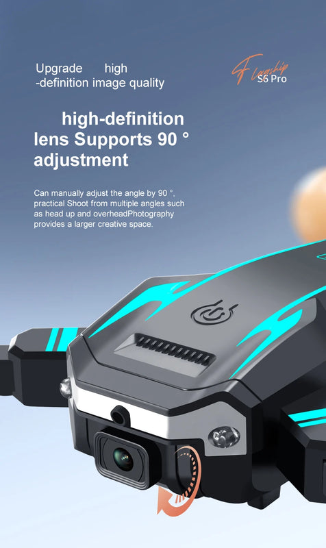 Upgrade S6 Pro 5G Drone – HD Dual Cameras & Obstacle Avoidance Quadcopter