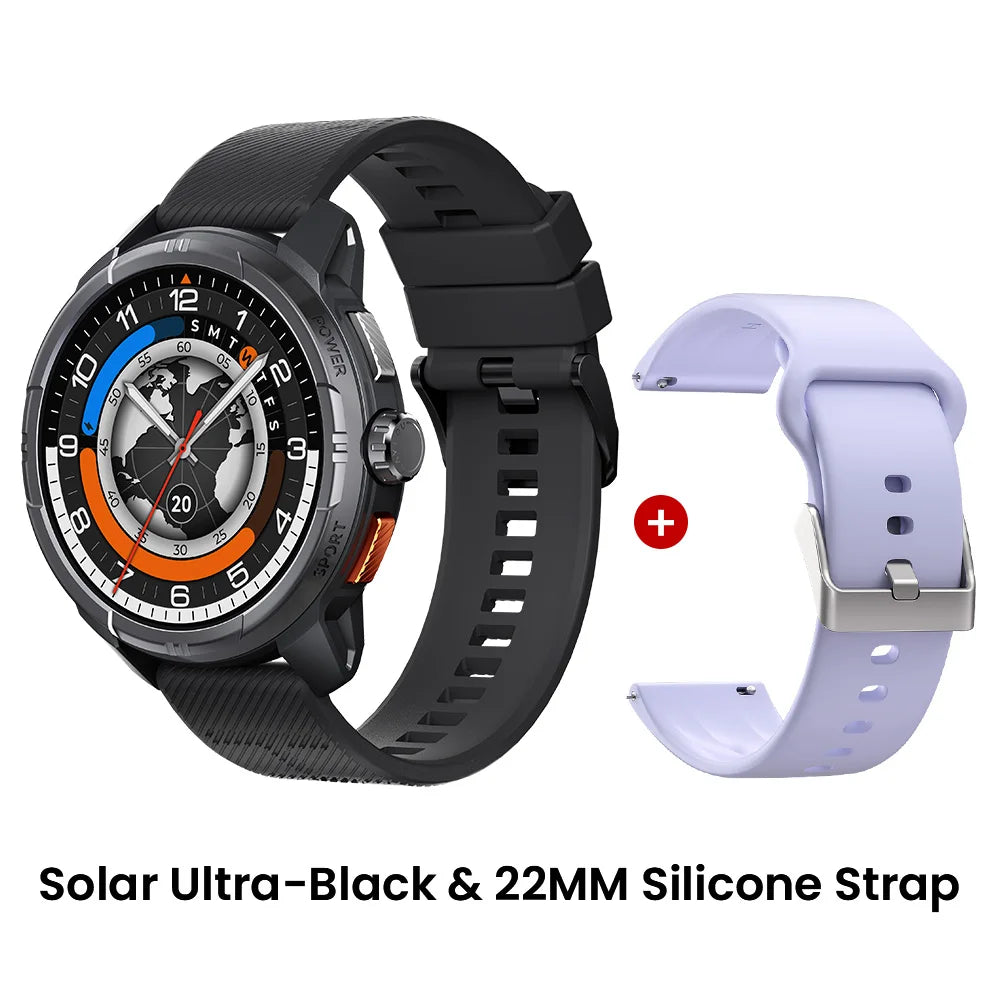 HAYLOU Solar Ultra GPS Smartwatch – 1.6” AMOLED, Bluetooth Calls, 5ATM