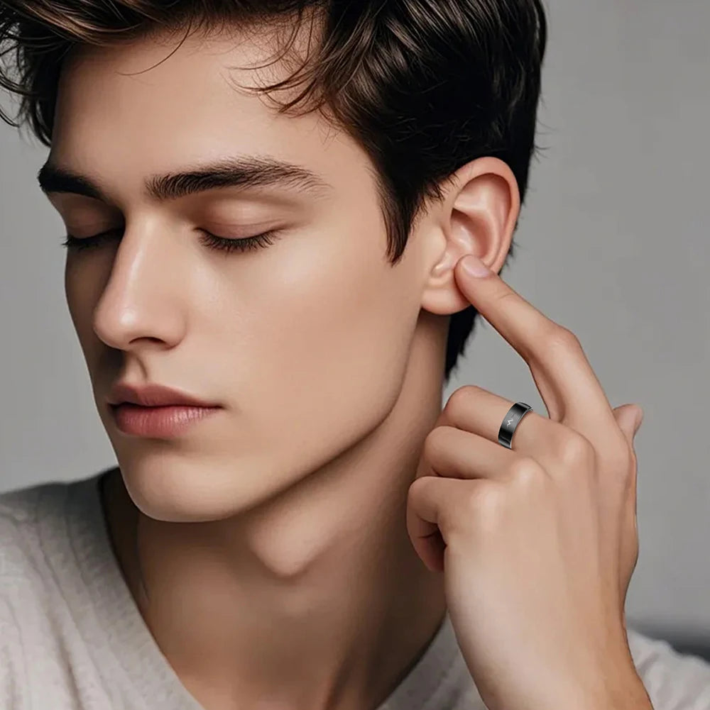 ECG Health Smart Ring – Heart, Blood Oxygen, Sleep Monitor, 5ATM Waterproof