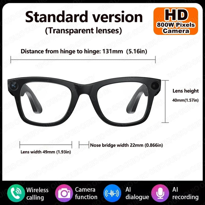 KUMI AI Smart Glasses – Polarized Bluetooth Sunglasses