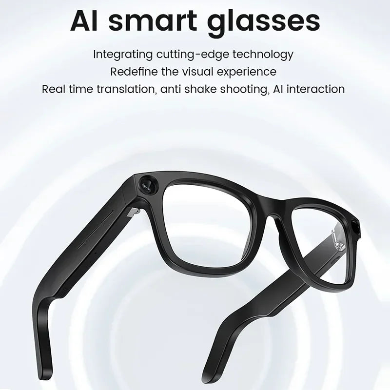 KUMI AI smart glasses with polarized lenses and Bluetooth audio