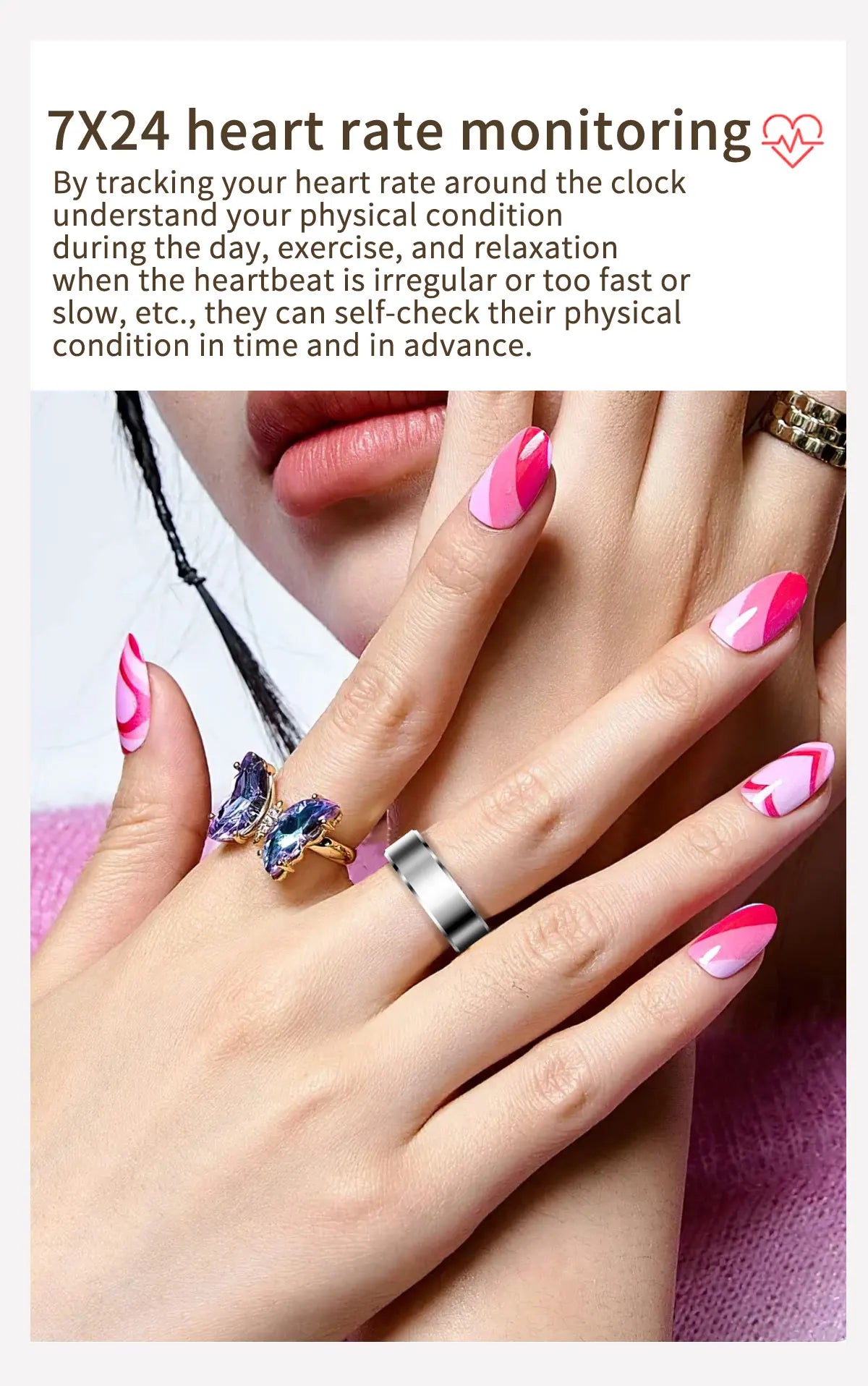 2025 R6Pro Smart Ring for Men and Women – Advanced Health and Fitness Tracker