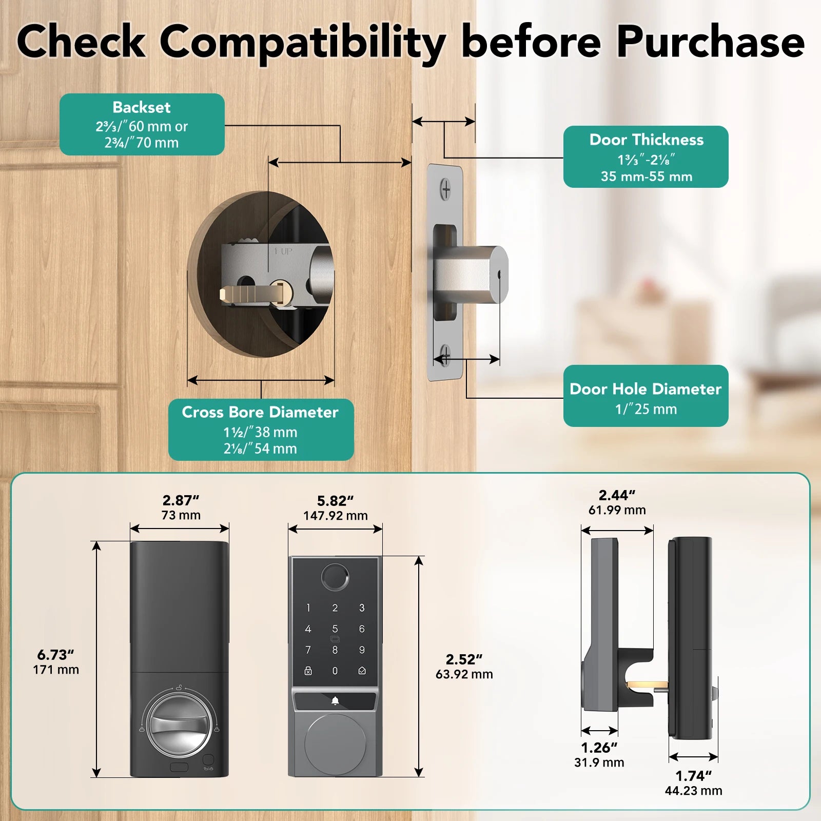 Smart Fingerprint Door Lock with Doorbell
