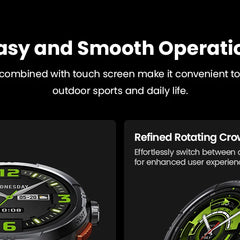 HAYLOU Solar Ultra GPS Smartwatch – 1.6” AMOLED, Bluetooth Calls, 5ATM
