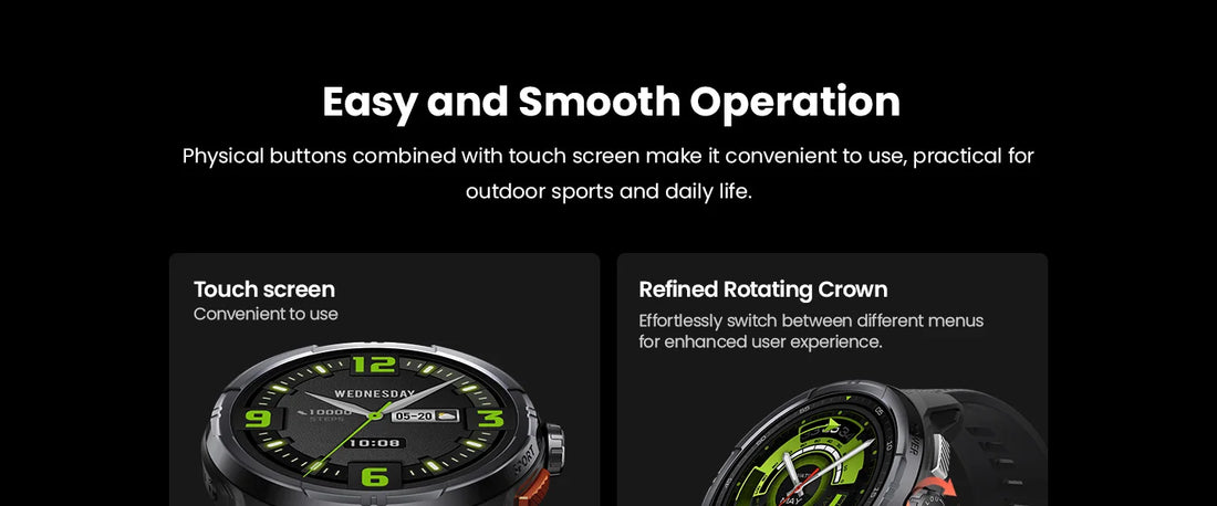 HAYLOU Solar Ultra GPS Smartwatch – 1.6” AMOLED, Bluetooth Calls, 5ATM