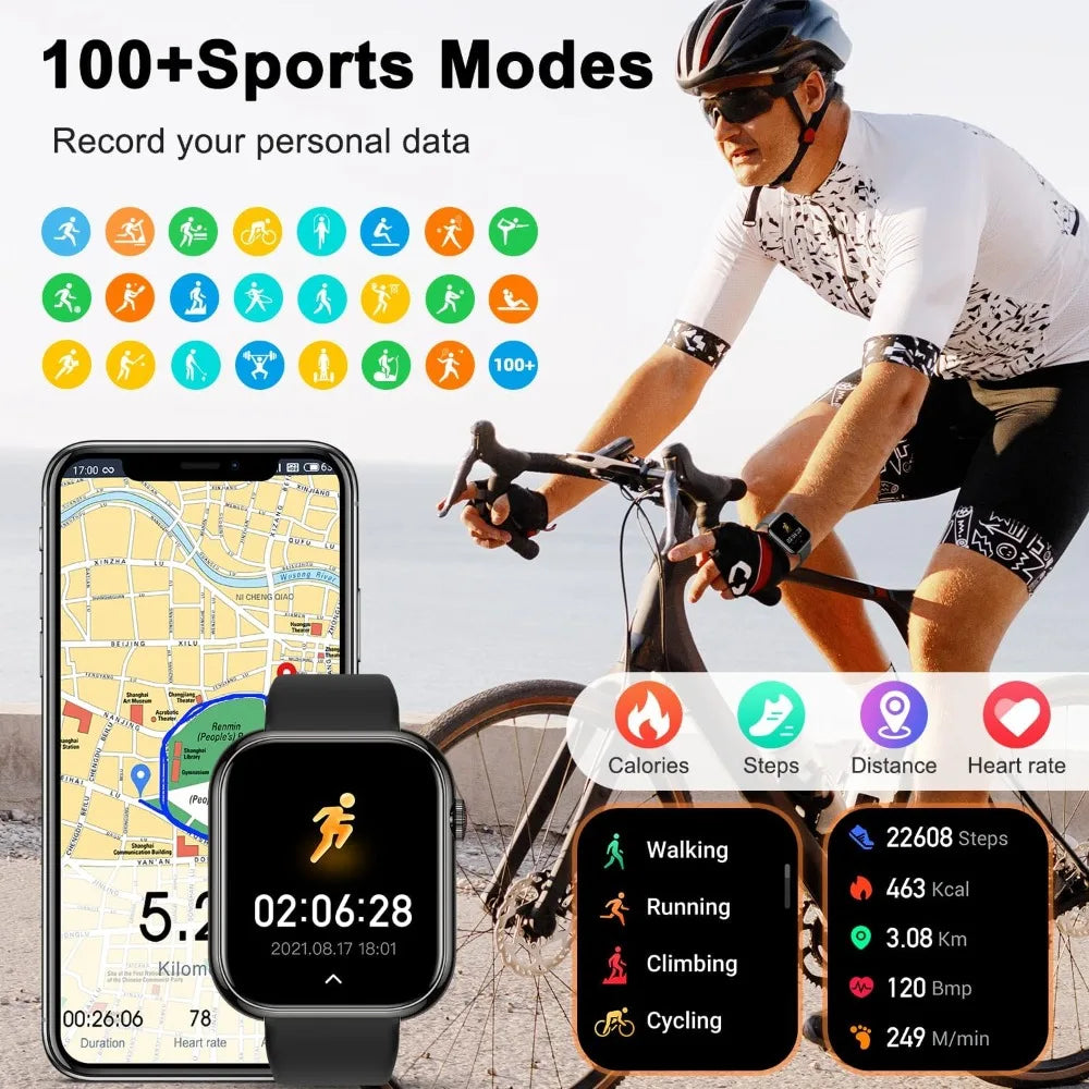 Unisex Waterproof Fitness Smartwatch