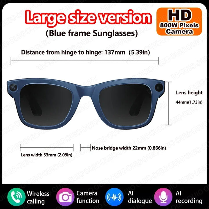 KUMI AI Smart Glasses – Polarized Bluetooth Sunglasses